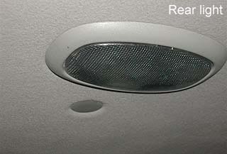 Rear ceiling light