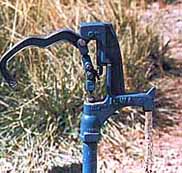 water faucet ON